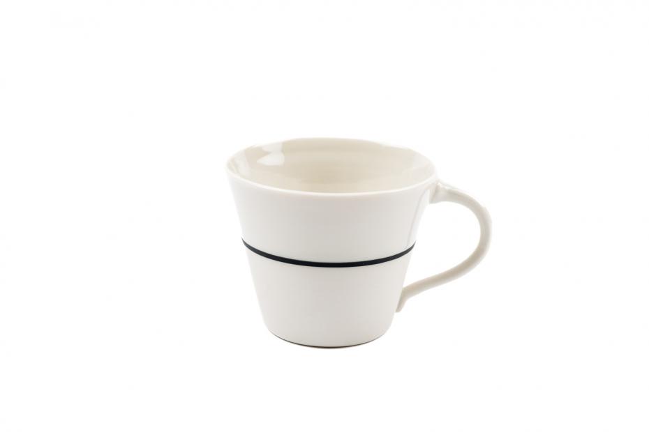 Wide white mug